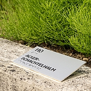 Schild im Duft- und Tastgarten (Foto: Elke Schlottermüller)